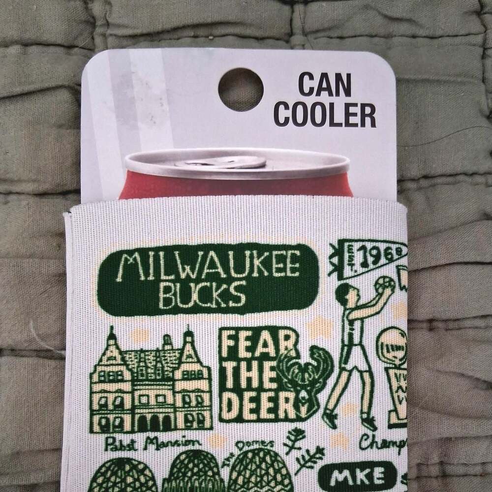 Milwaukee Bucks Neil Enterprises Can Cooler Sleeve